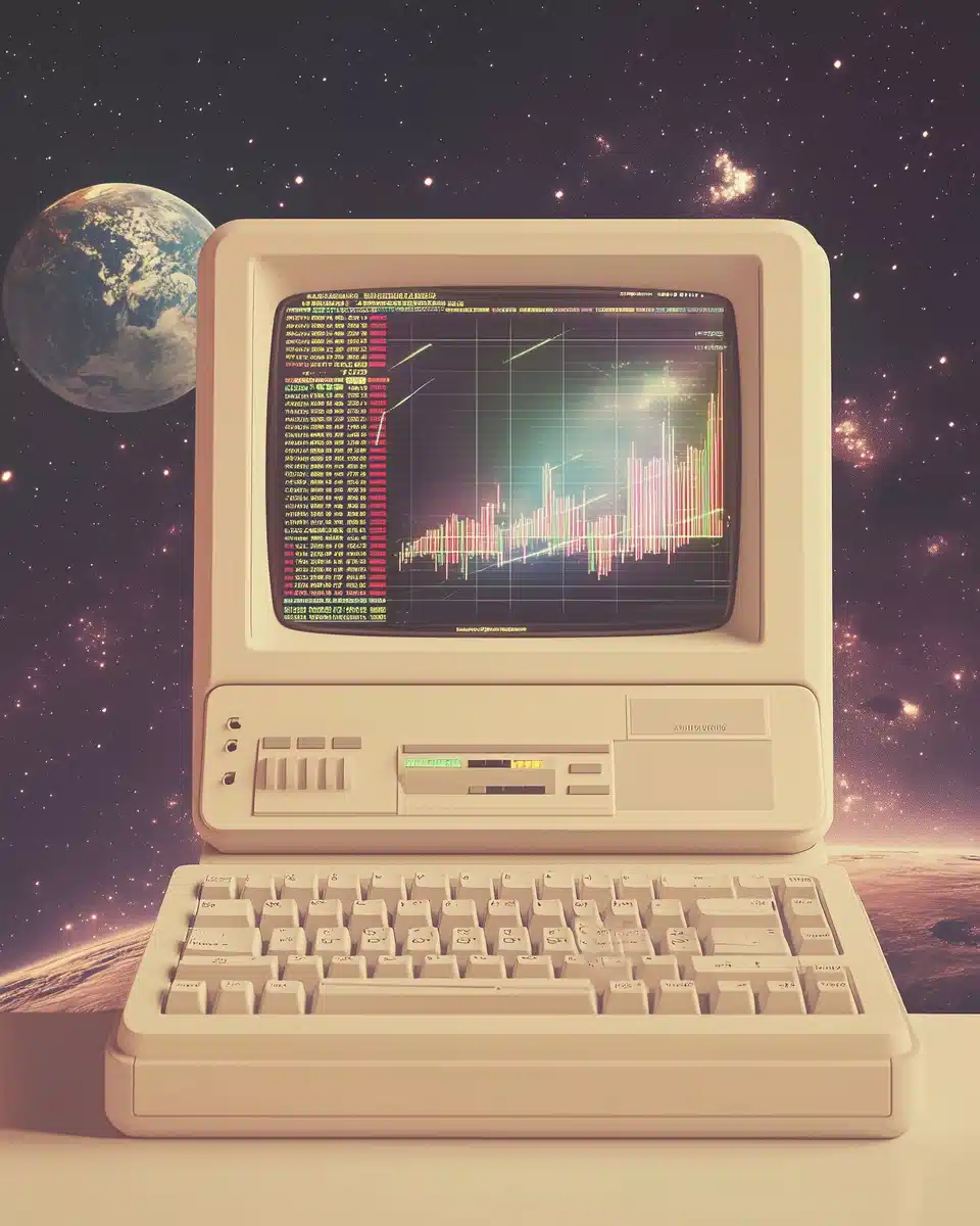 90s Product Photography Macintosh in Space