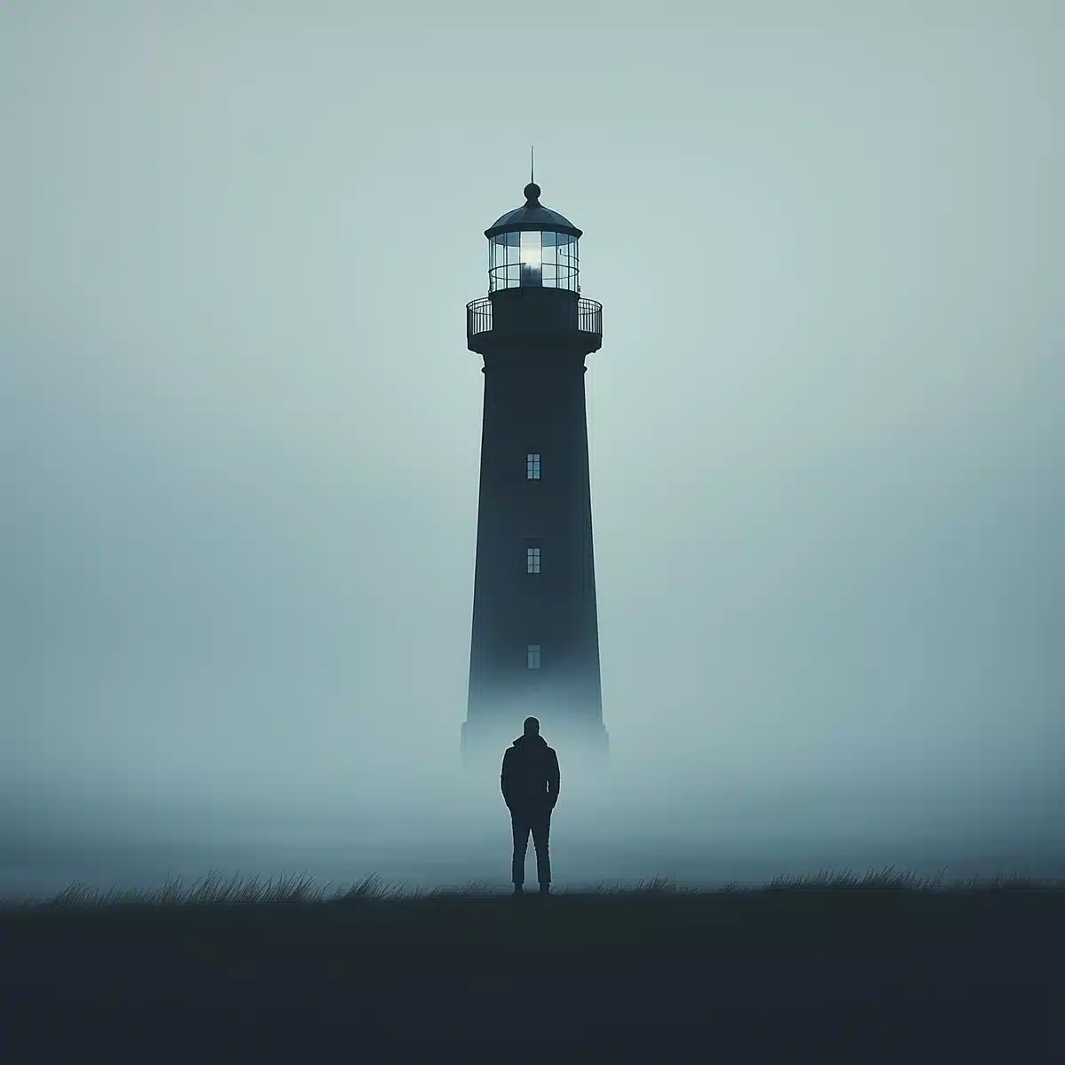 Lighthouse Sentinel in Mist