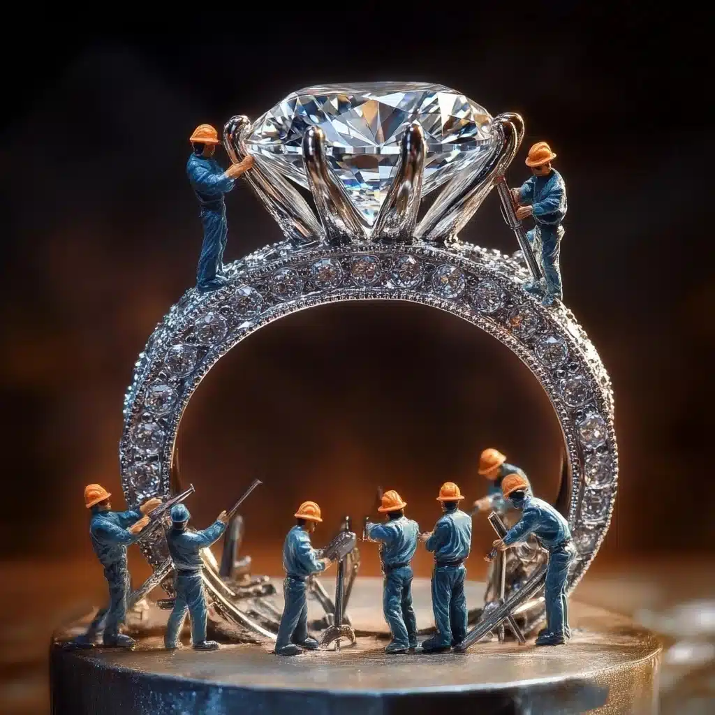 Decorative Ring with Workers