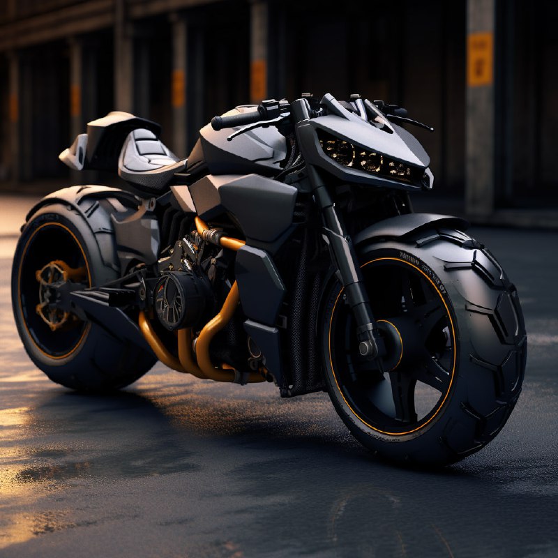 Batman on Futuristic Bike Hyper-Detailed Rendering
