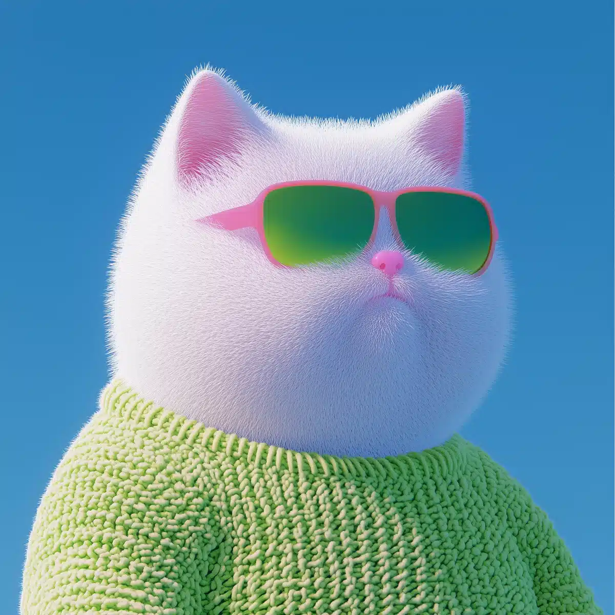 Detailed Kitten Graphic Designer
