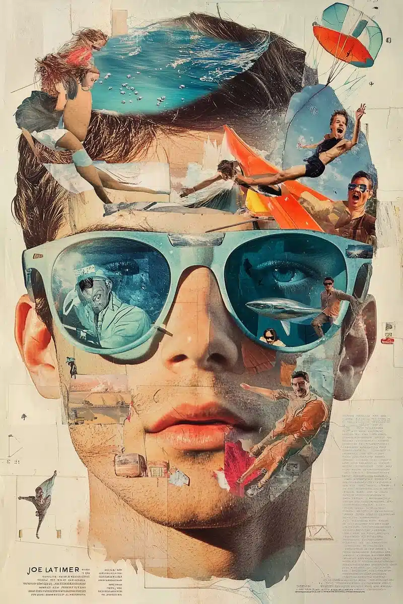 Surreal Collage of Characters