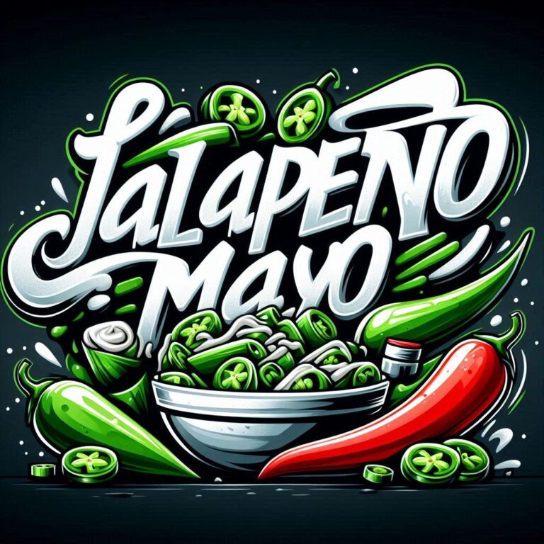 Jalapeno Mayo Graffiti Lettering With Pepper Accents