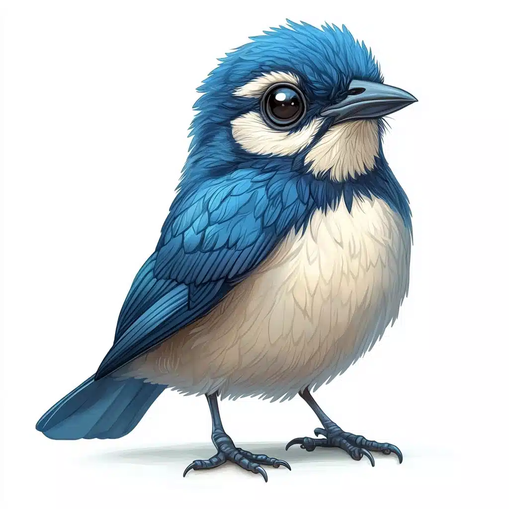 Cartoon Bluebird Illustration