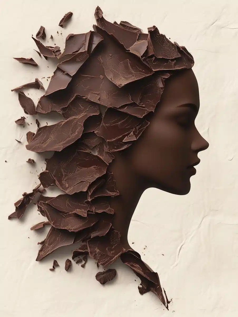 Silhouette Woman in Chocolate