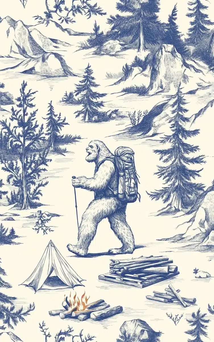 Sasquatch Hiking in Toile