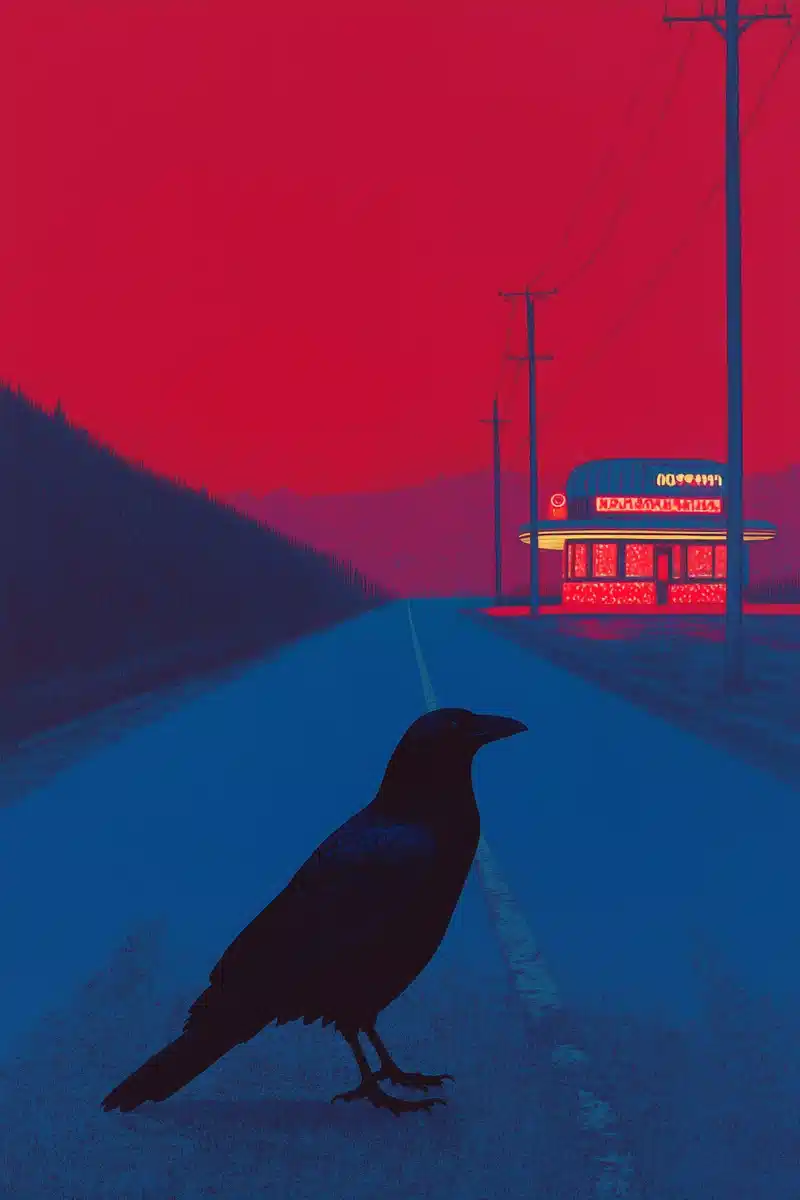 Raven on Neon Highway