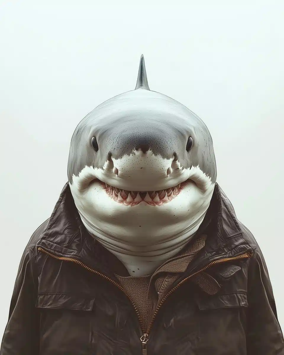 Hyper-Realistic Shark Portrait