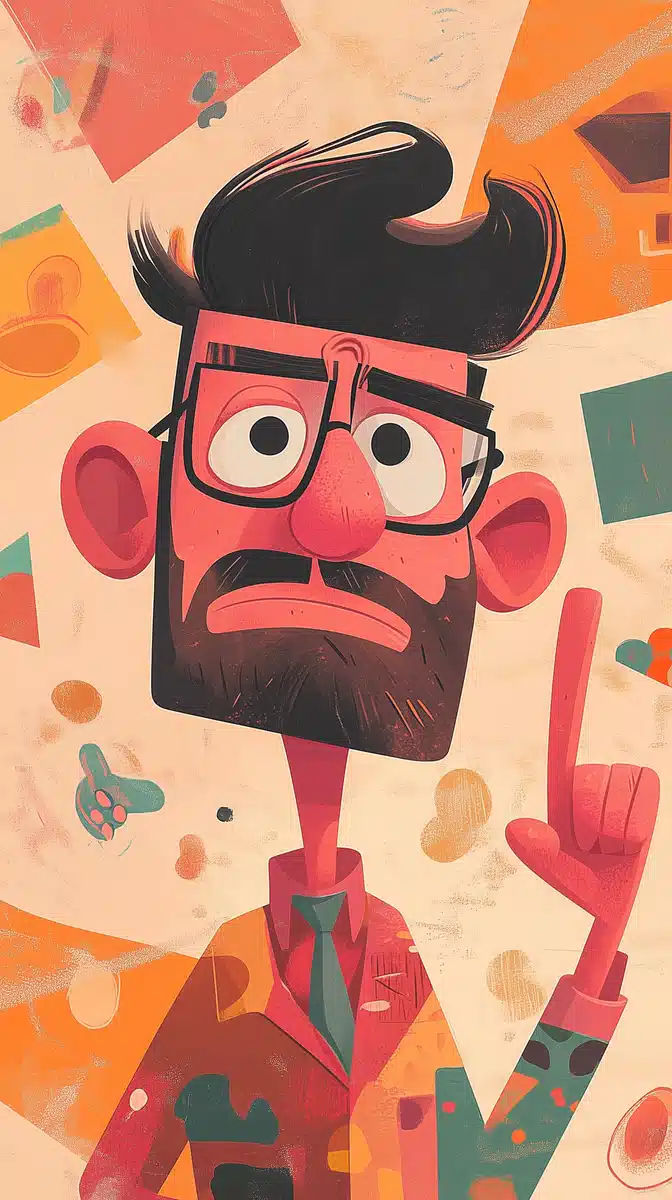 Cartoon Character in Motion