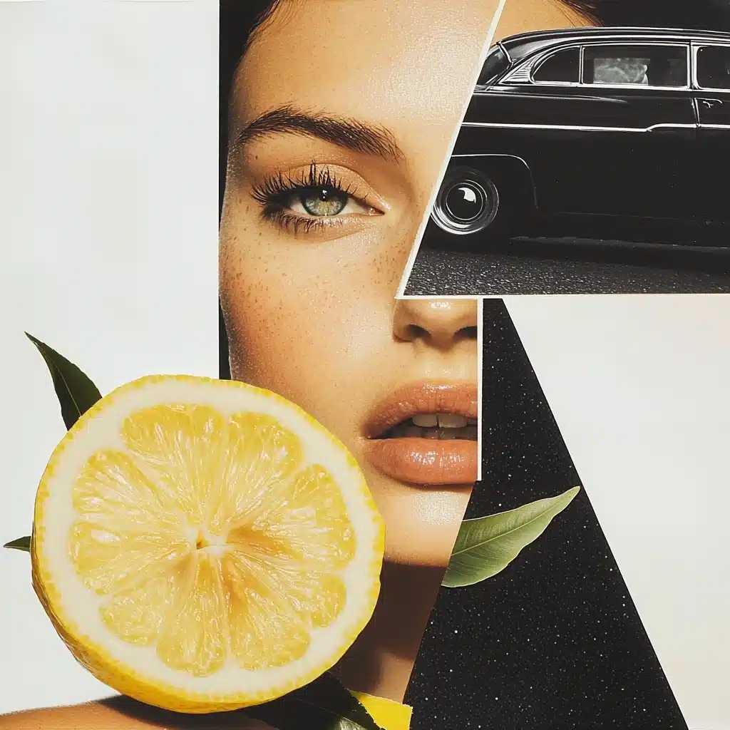 Collage of Maiden and Objects