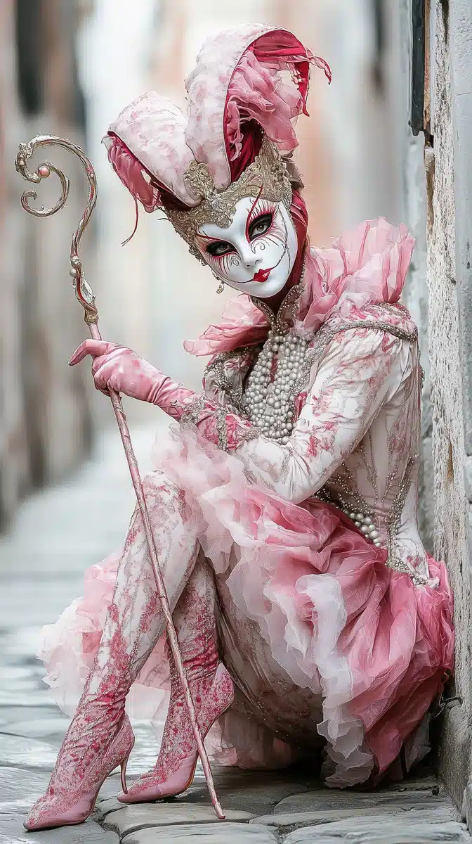 Venetian Carnival Participant Portrait