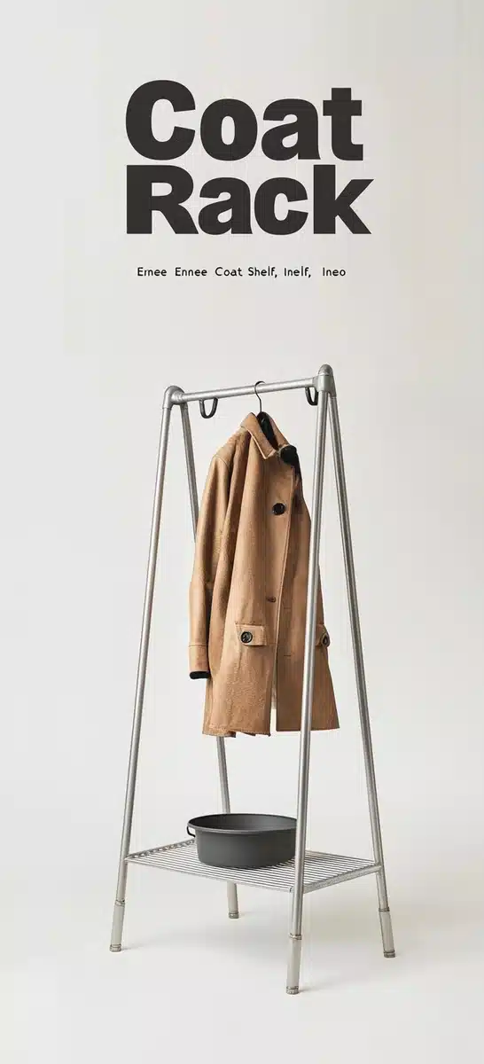 Modernist Coat Rack Poster