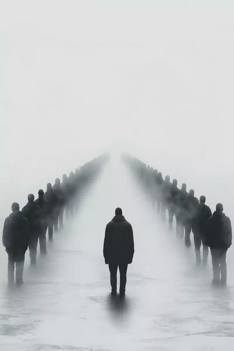 Minimalist Line of Figures