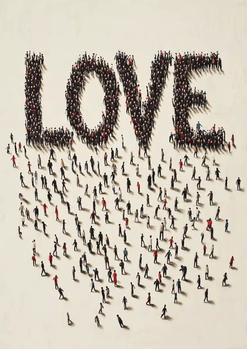 Banksy-Style Love Typography