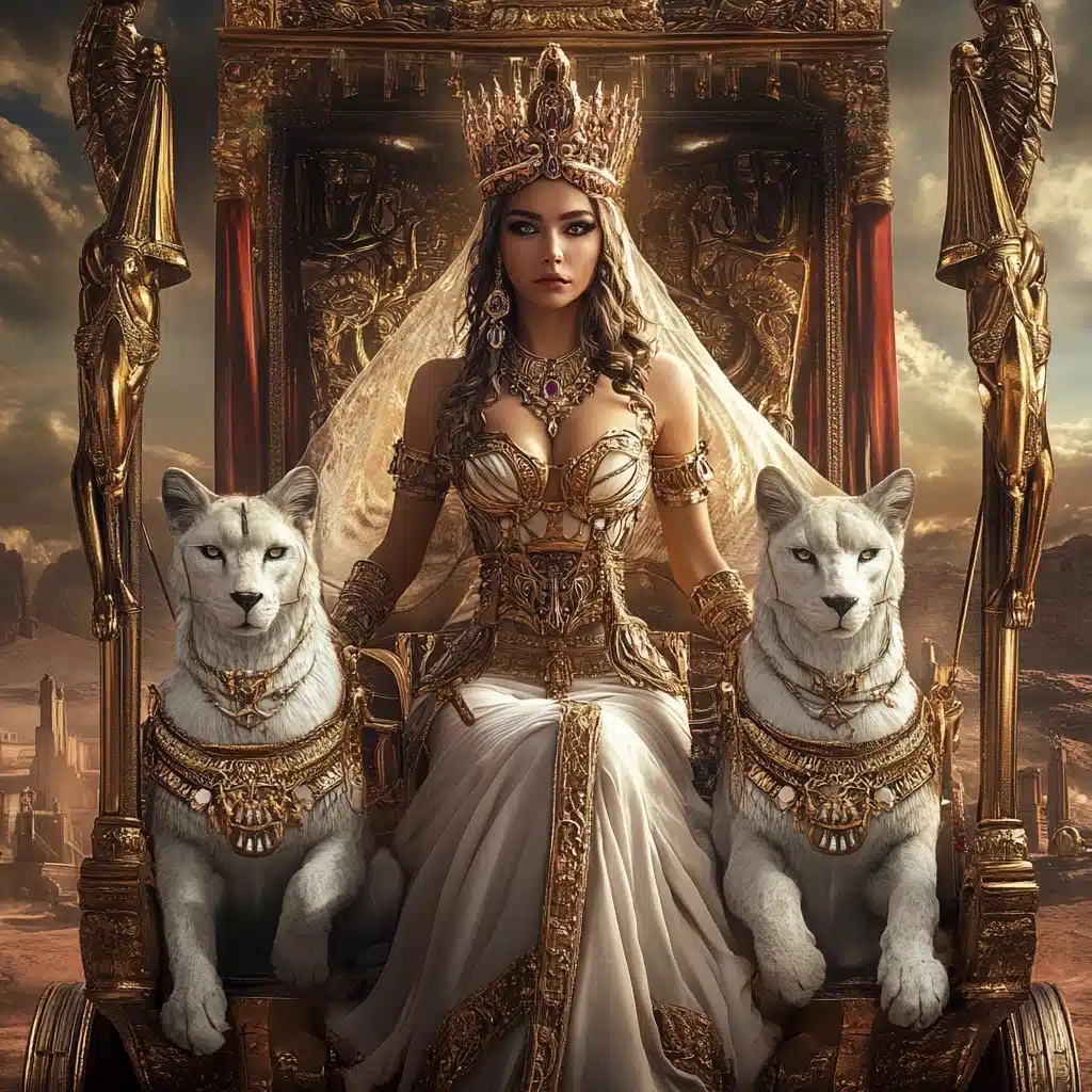 Chariot Tarot Woman Illustration