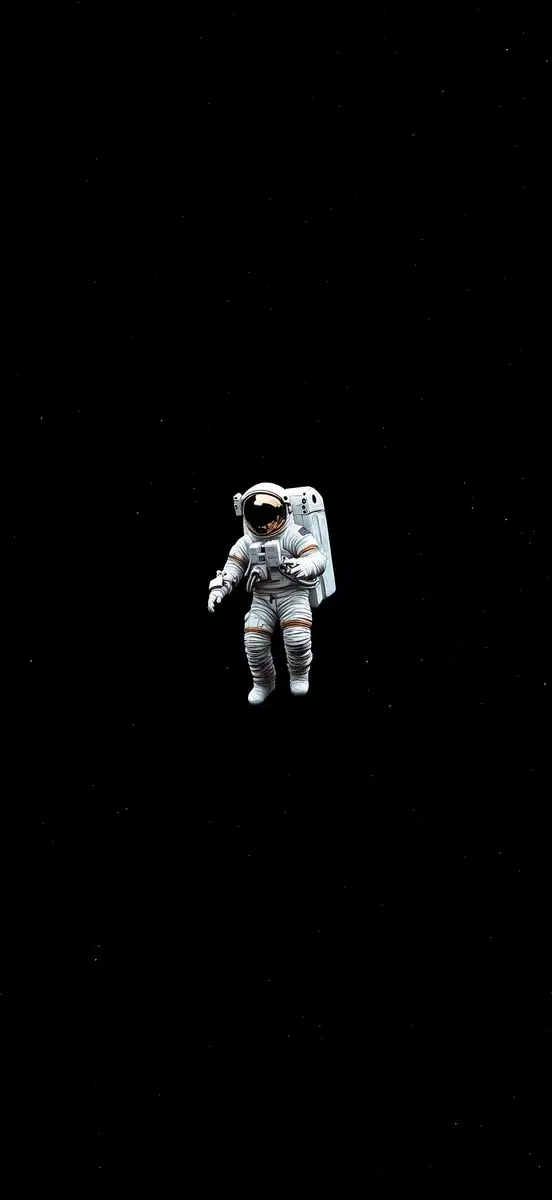 Astronaut Illustration in Space
