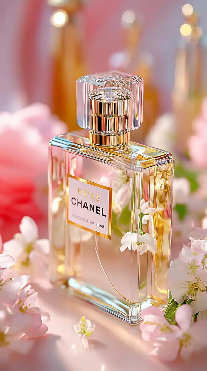 Elegant Chanel Bottle Close-Up