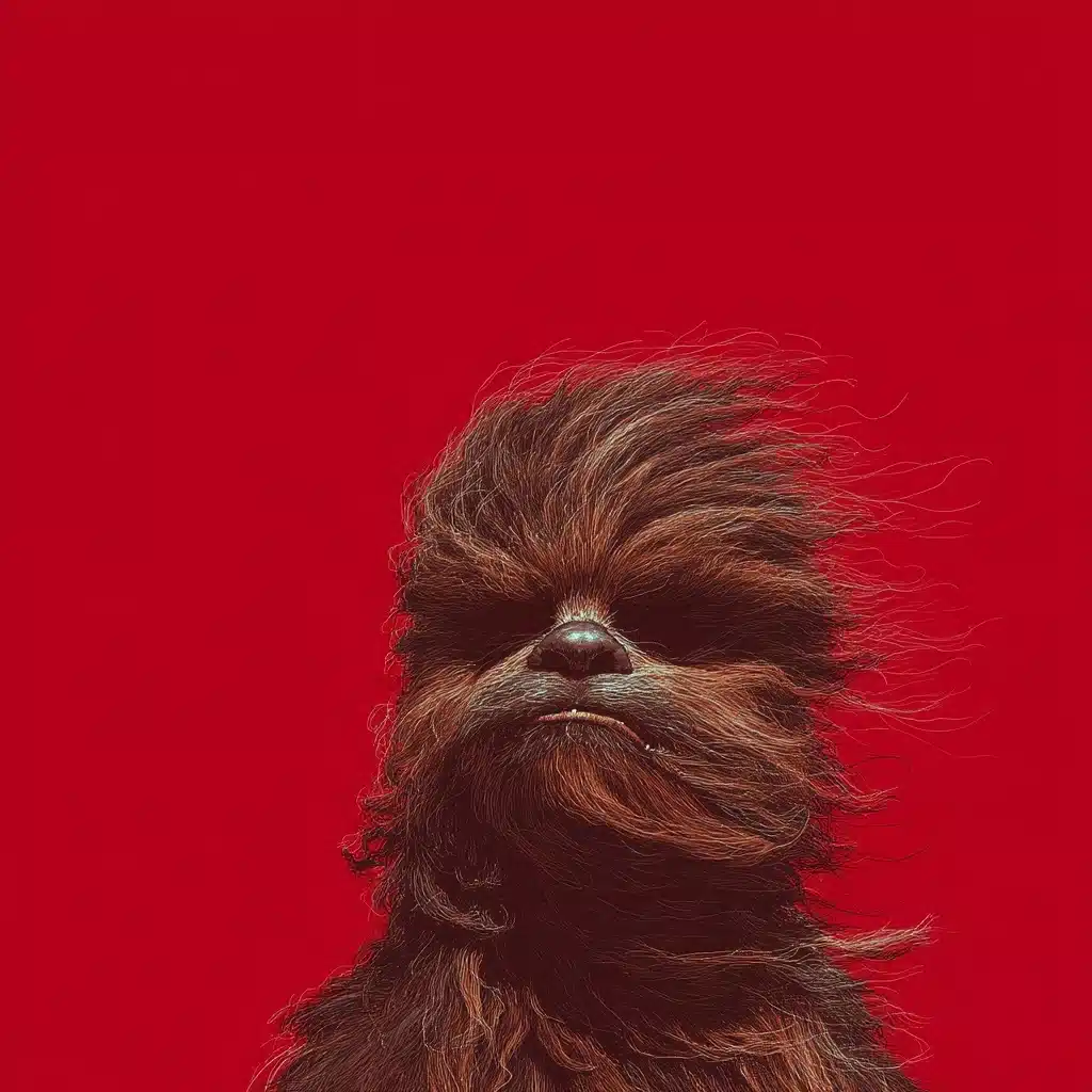 Windy Puppy Chewbacca Illustration