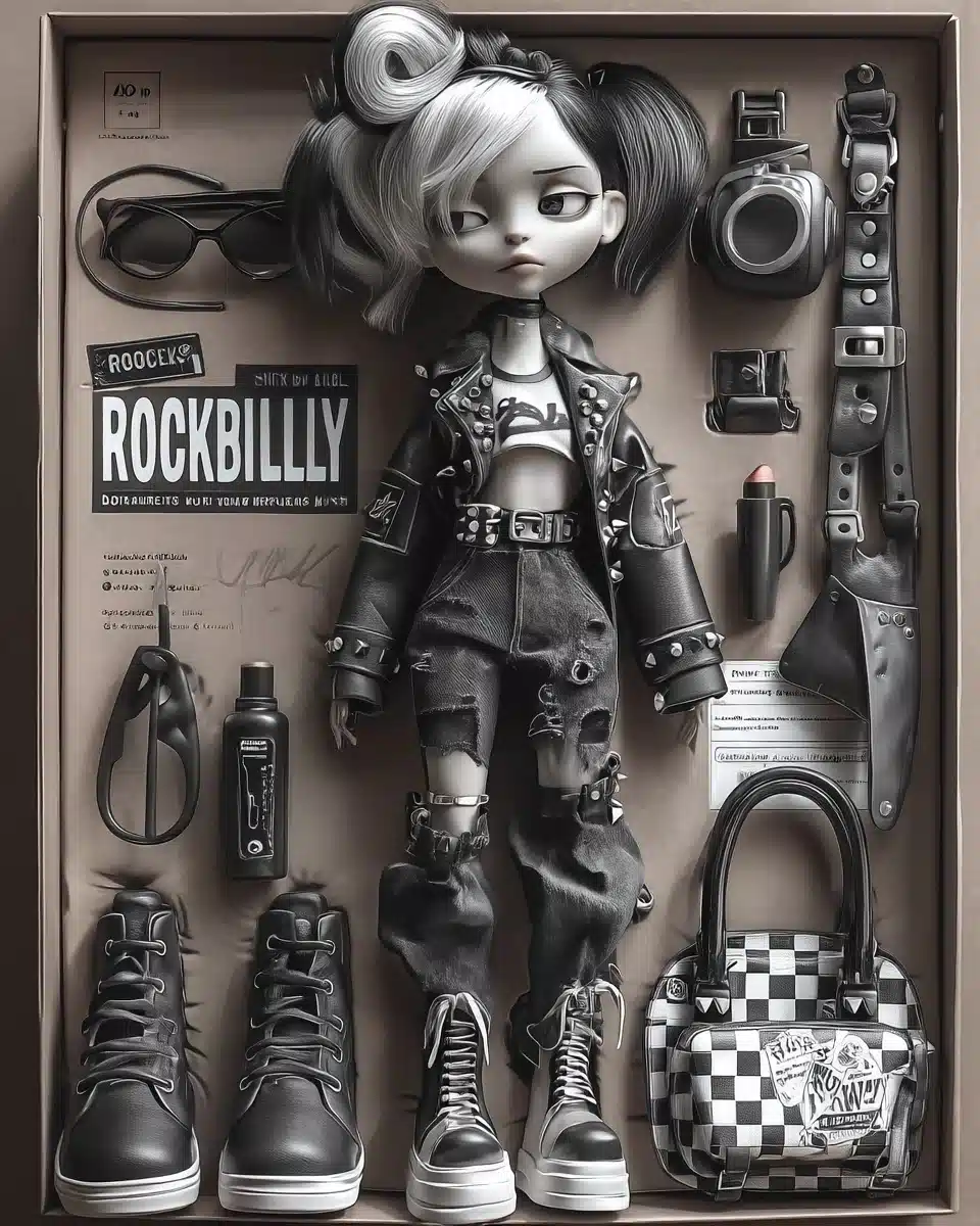 Rockabilly Action Figure Packaging
