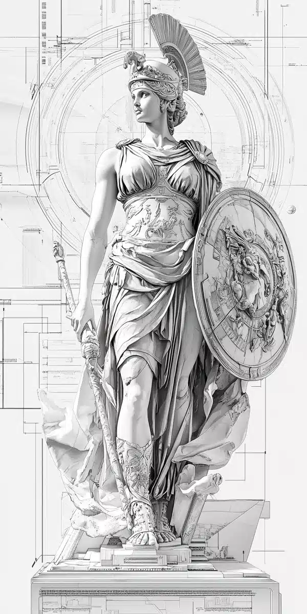 Athena Statue in Blueprint