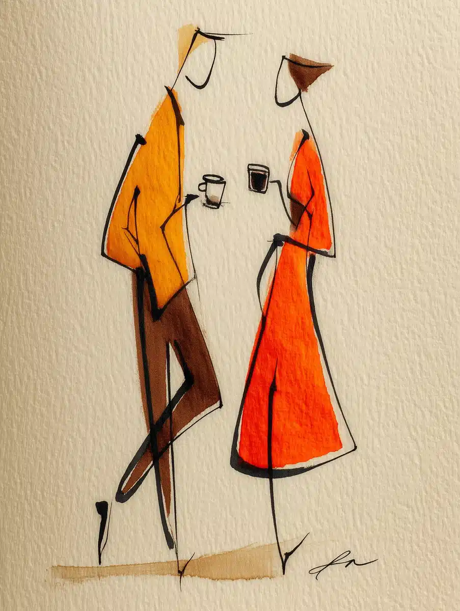 Minimalist Coffee Contour Lovers