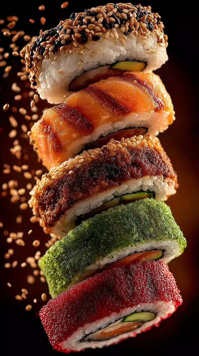 Floating Sushi Photography
