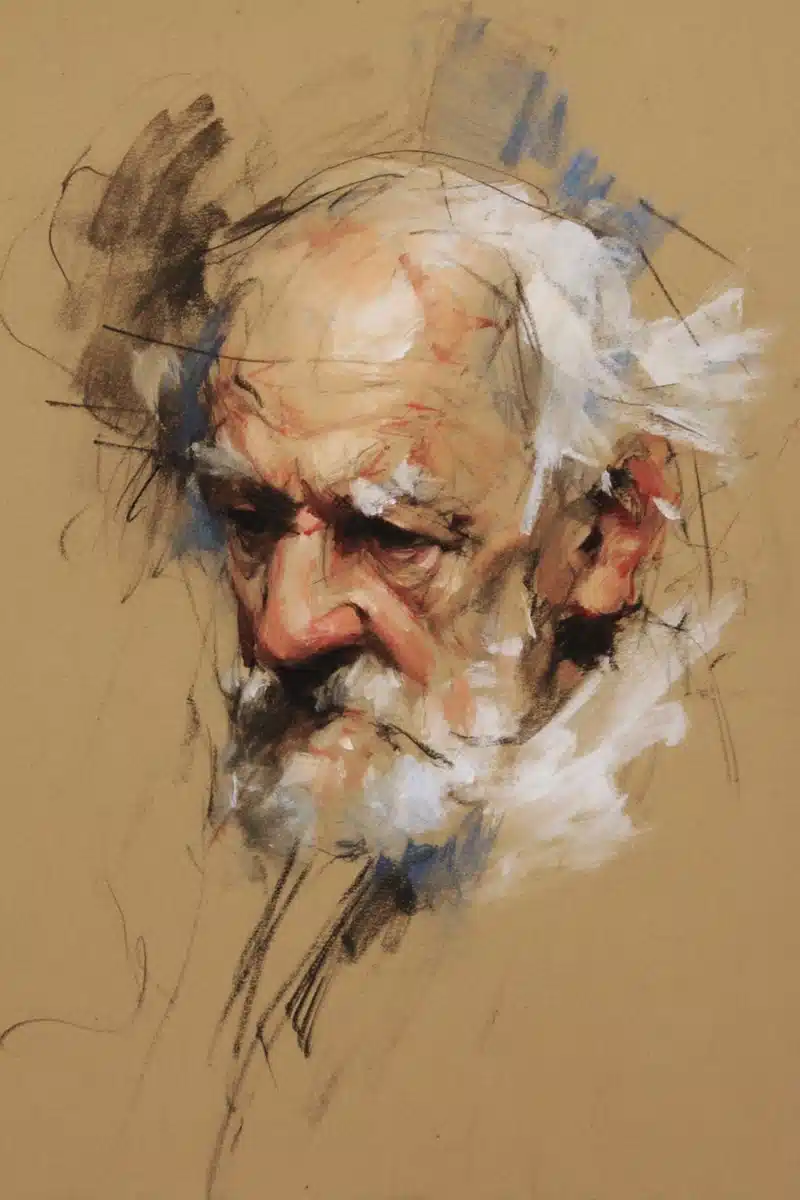 Dynamic Oil Sketch Portrait
