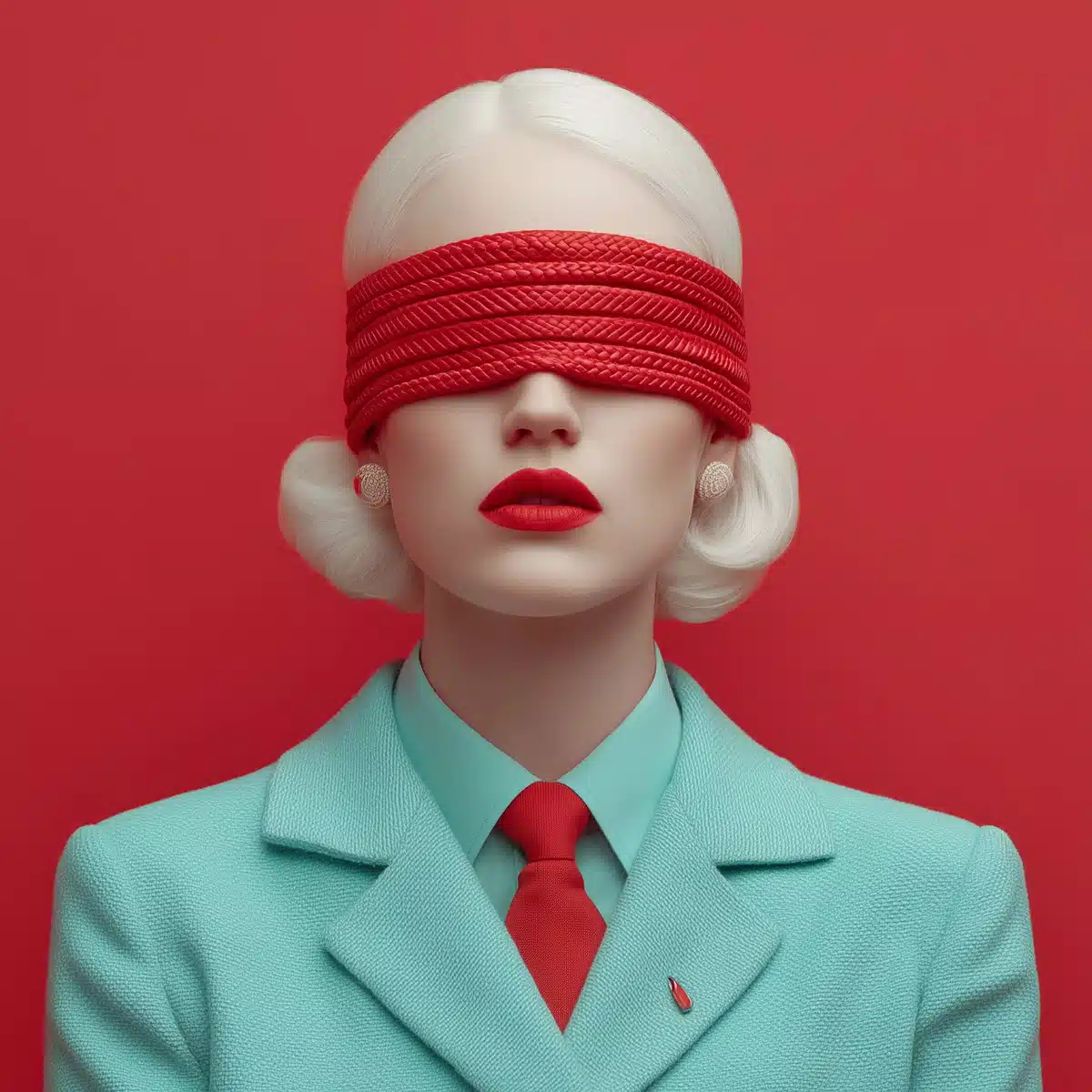 Albino Model with Masks