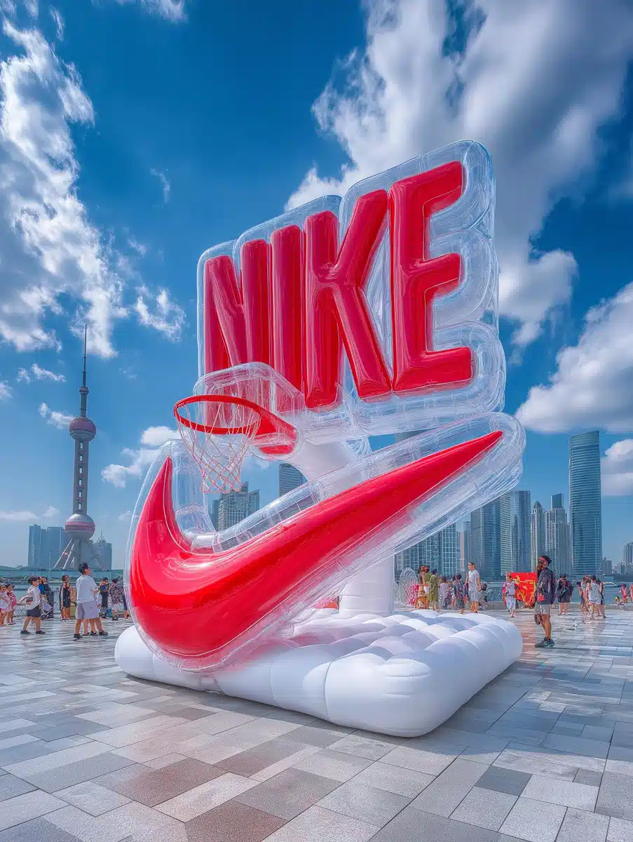 Transparent Basketball Court Installation