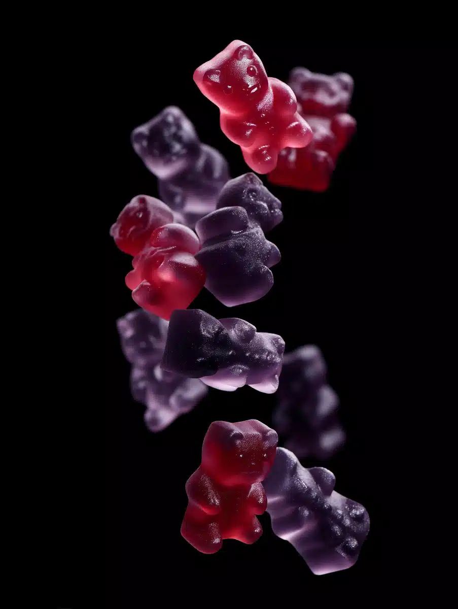 Falling Gummy Bears Illustration