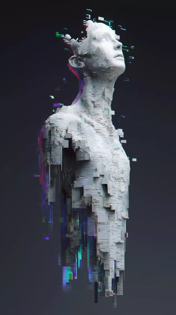 Surreal 3D Birch-Spire Fusion
