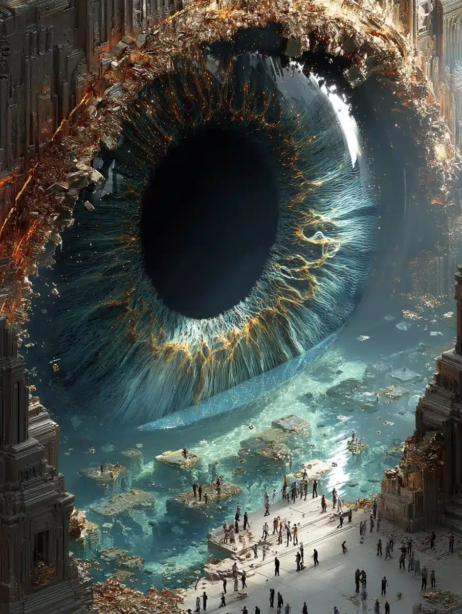 Quantum Eye in Fluid