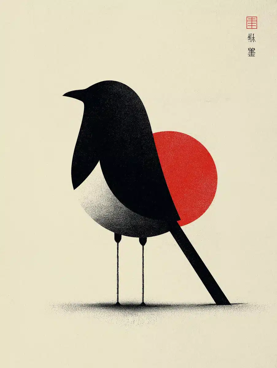 Minimalist Magpie Typography
