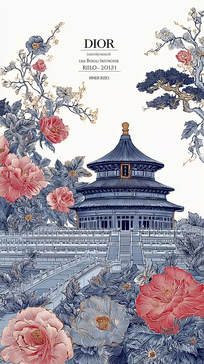 Beijing Landmark Illustration