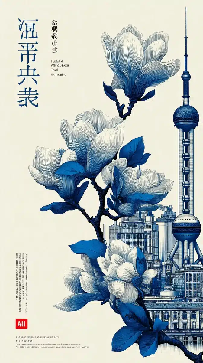 Ink Magnolia Tower Design