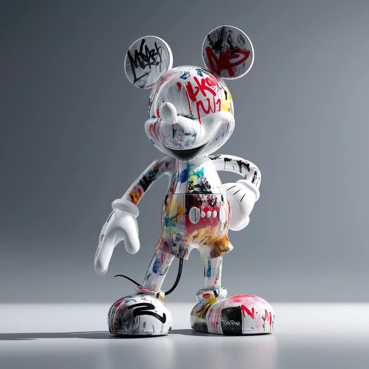 Graffiti Mickey Diorama Display