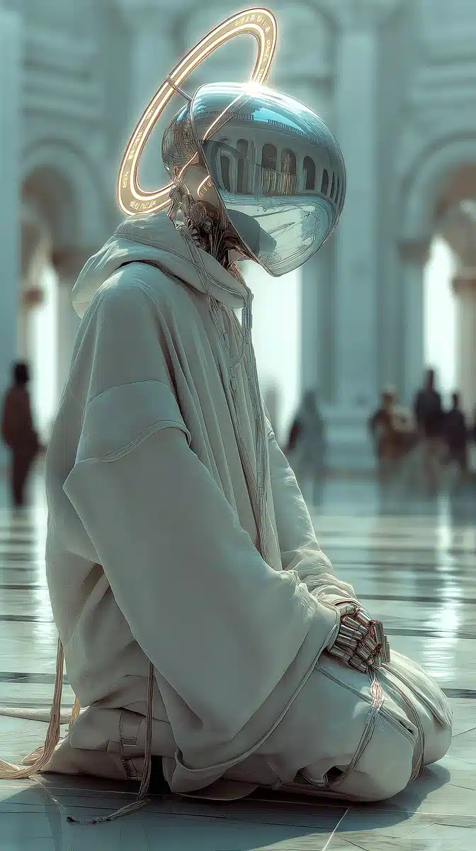 Futuristic Cathedral in Space