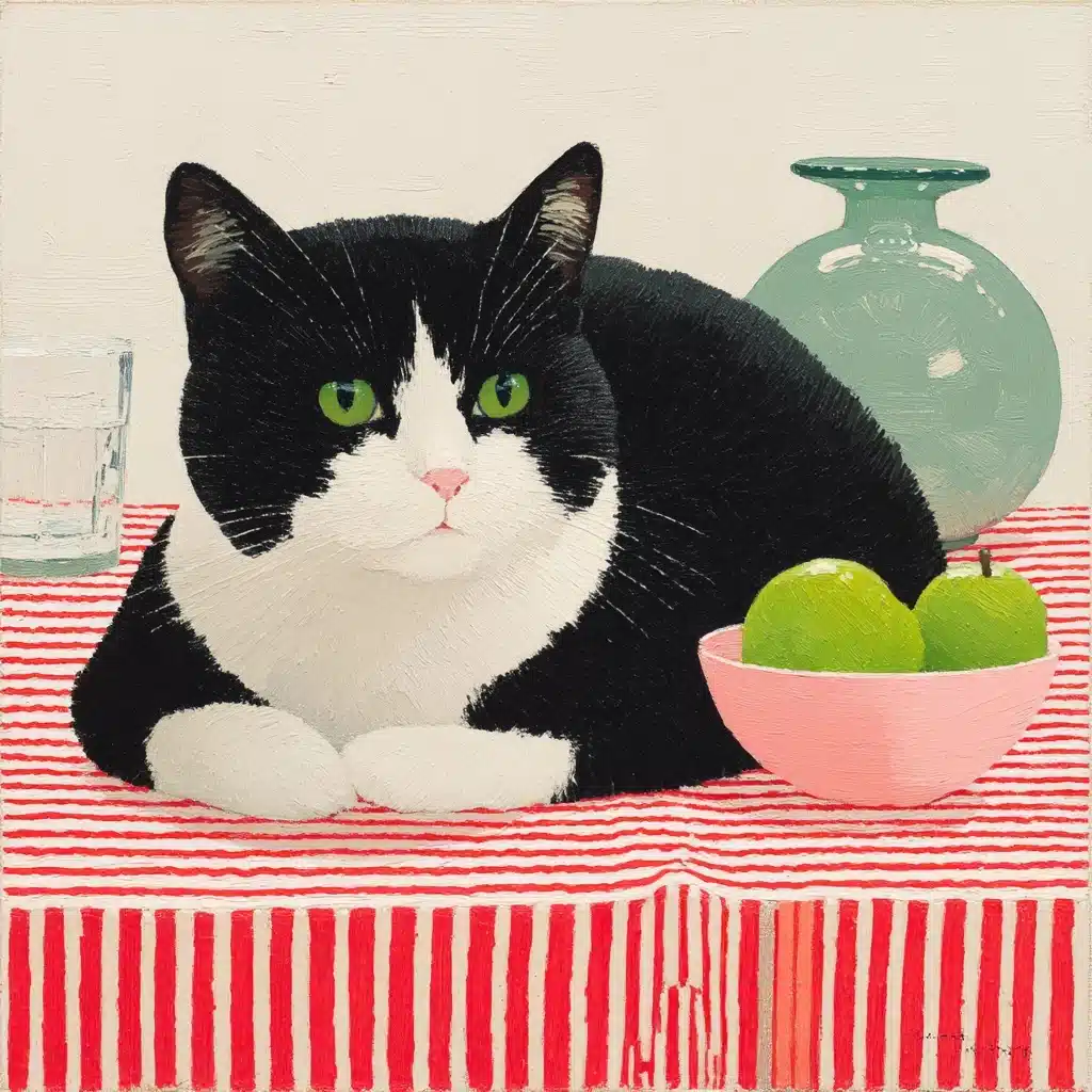 Cat on Table Maira Kalman