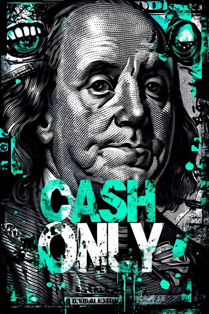 Monochrome Cash Graffiti