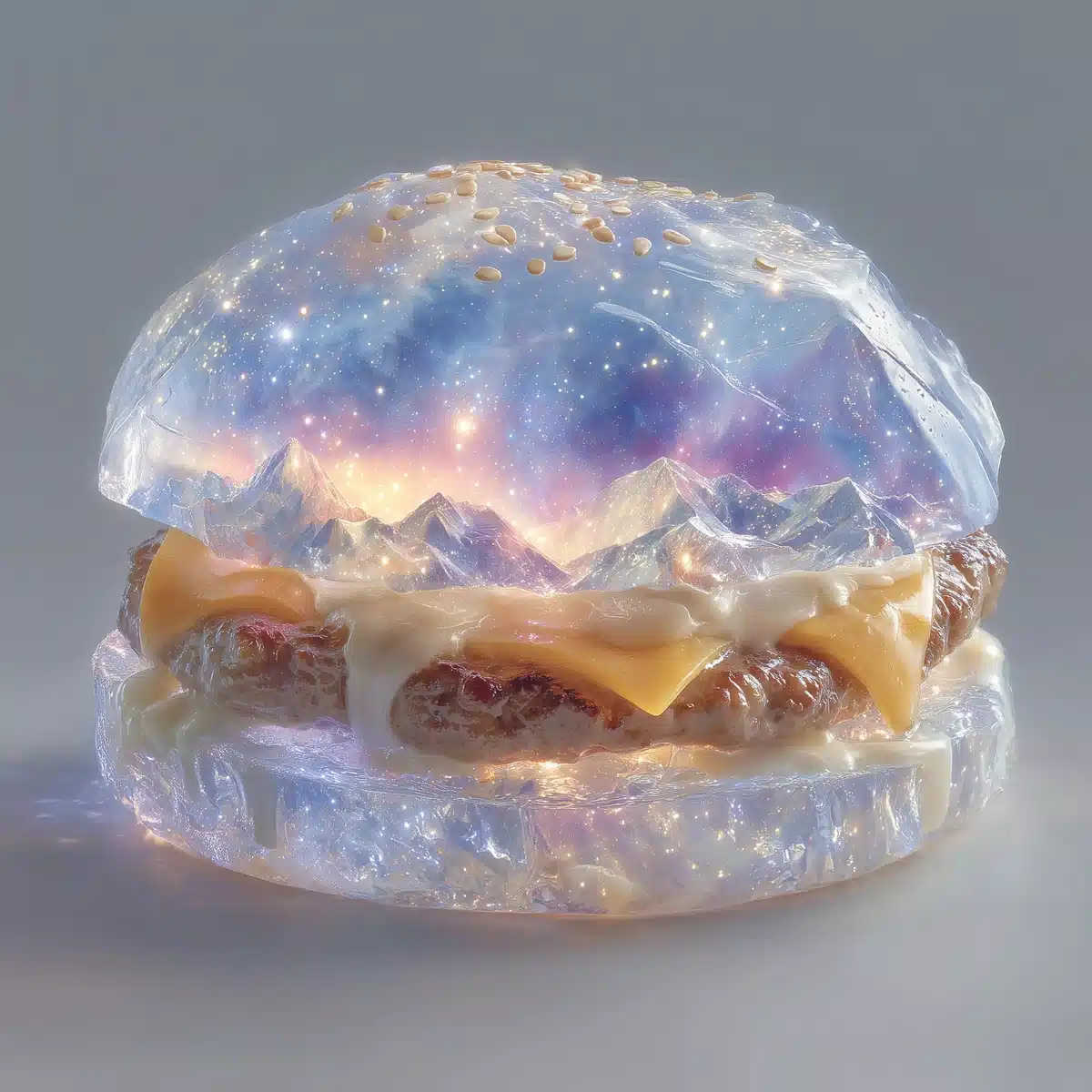 Polar Vortex Hamburger Illustration