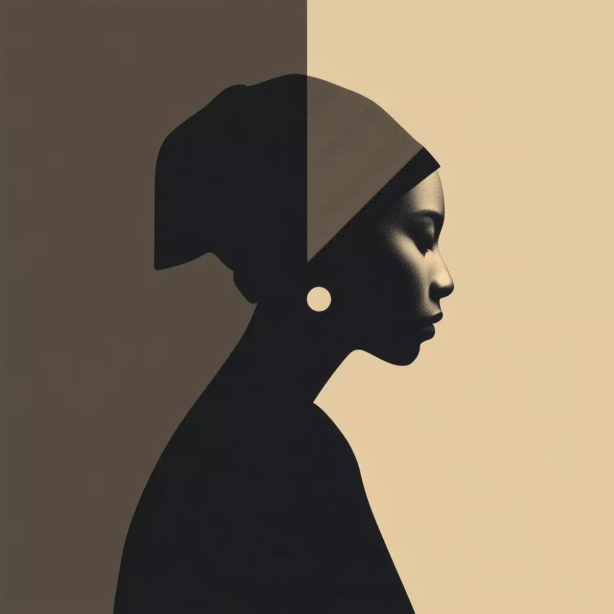 Bauhaus Girl with Earring
