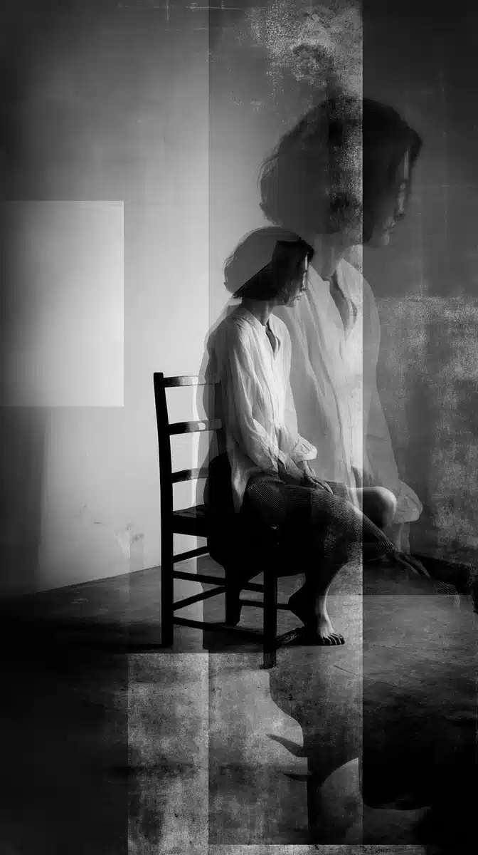 Moody Woman in Room