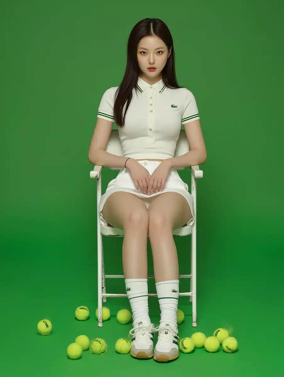 High-Fashion Tennis Model