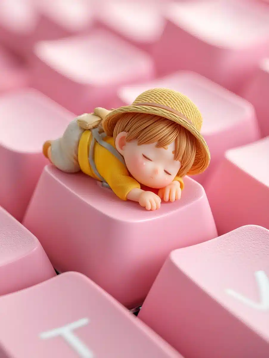 Macro Person on Keycap