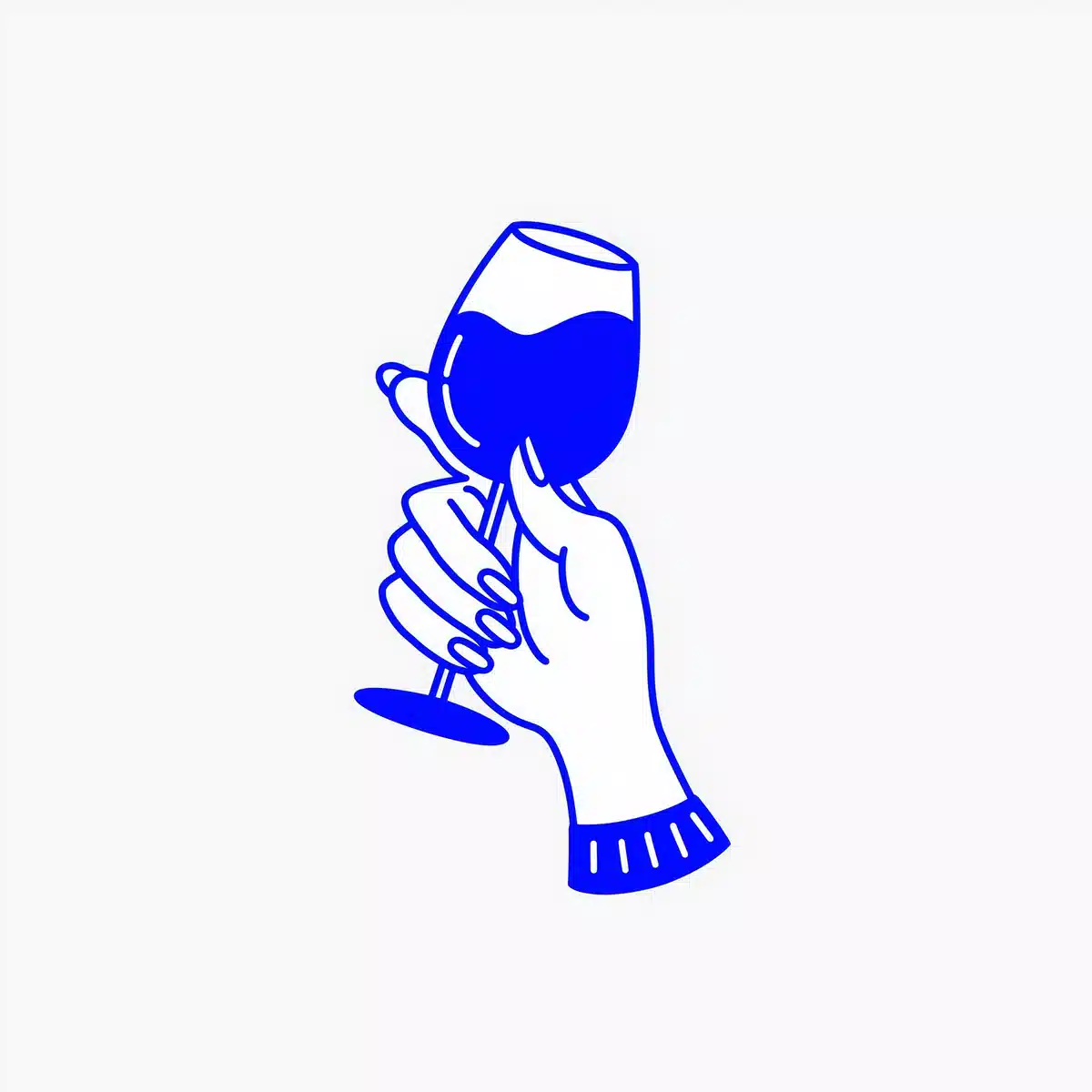 Minimalist Wine Glass Logo