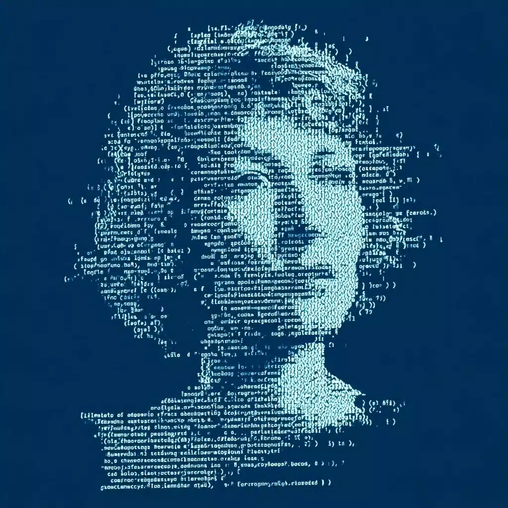 Code Portrait of Woman