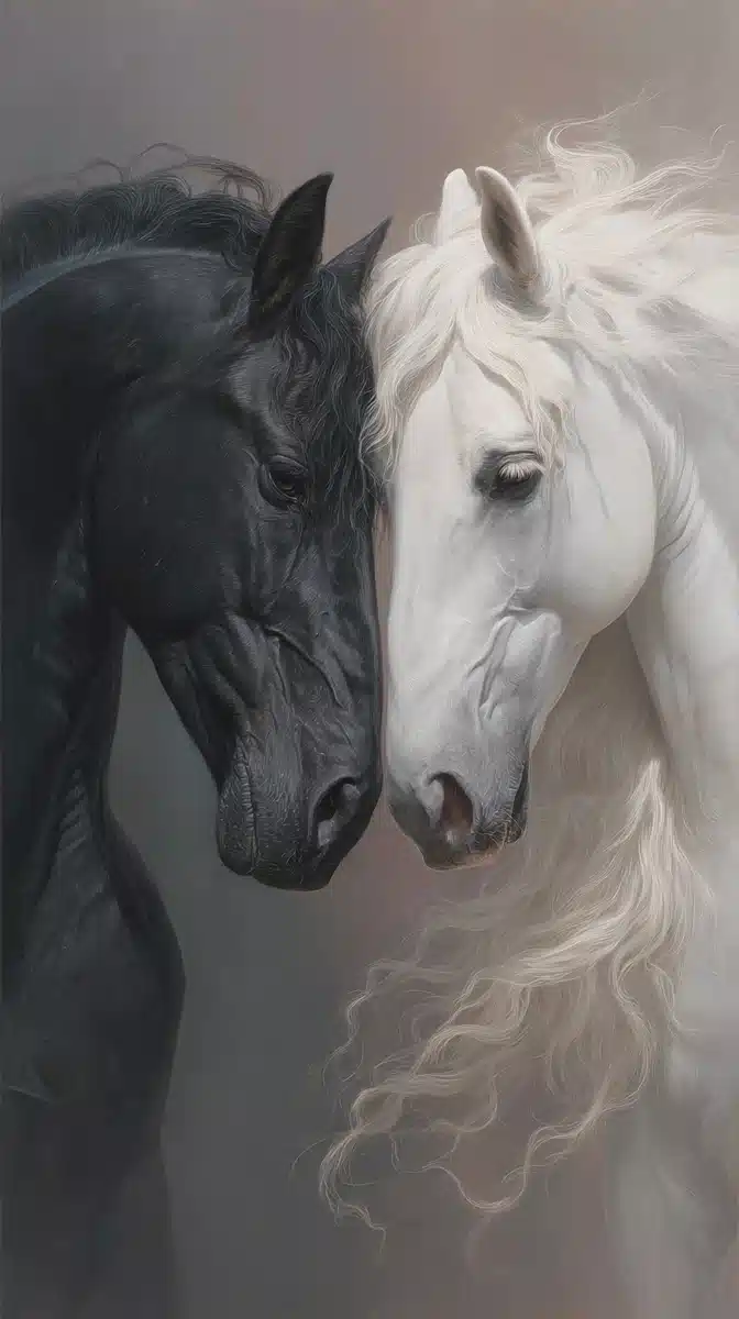 Detailed Horses Portraiture