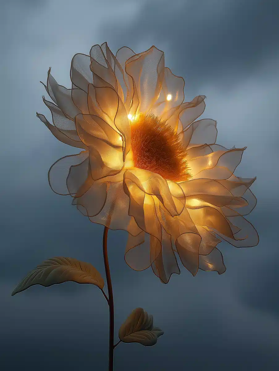 Chiffon Sunflower Moon Bloom