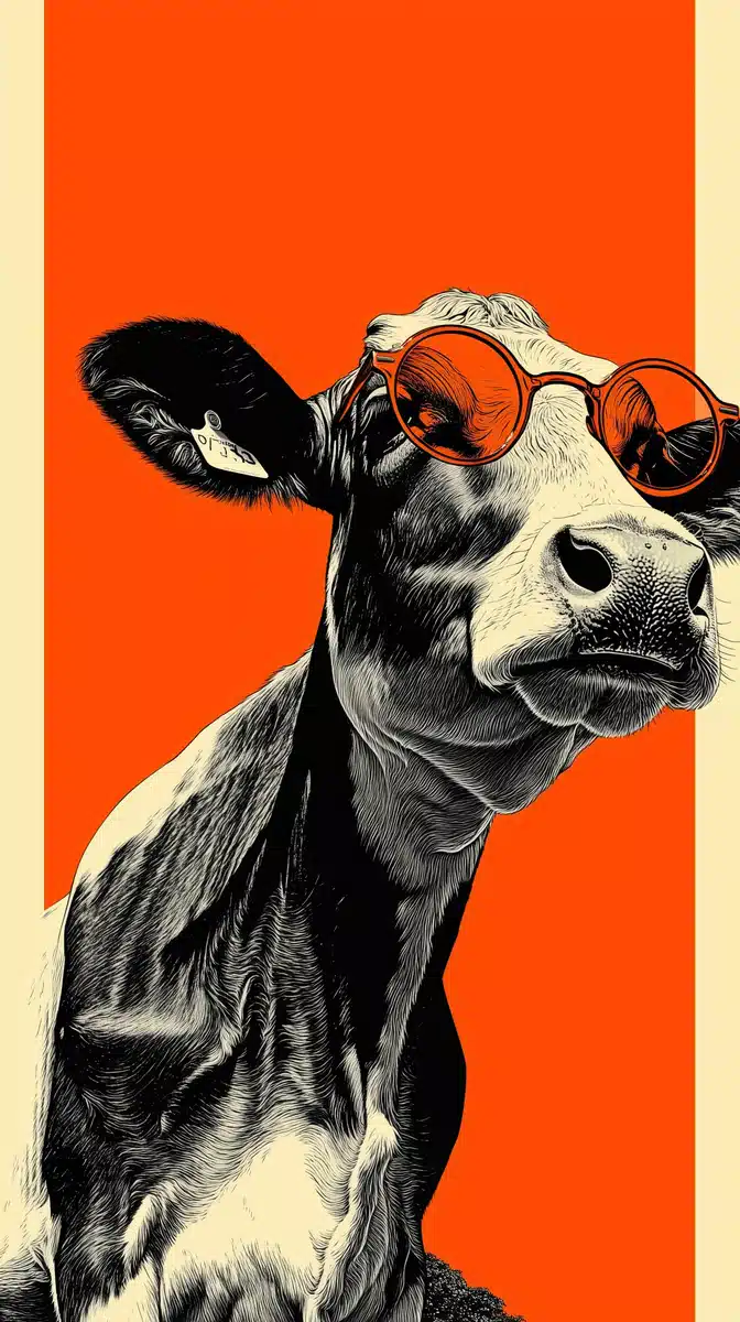 Bauhaus Poster Cow Spectacles