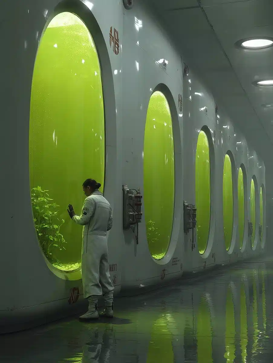 Laboratory Pods in Green